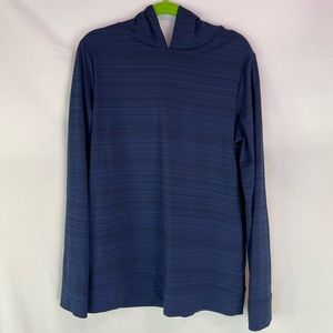 Kids Lands End UPF 50+ Hooded Rashguard - size L 10/12